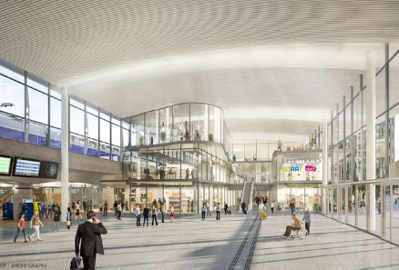 Gare de Lyon Part-Dieu de l'exterieur